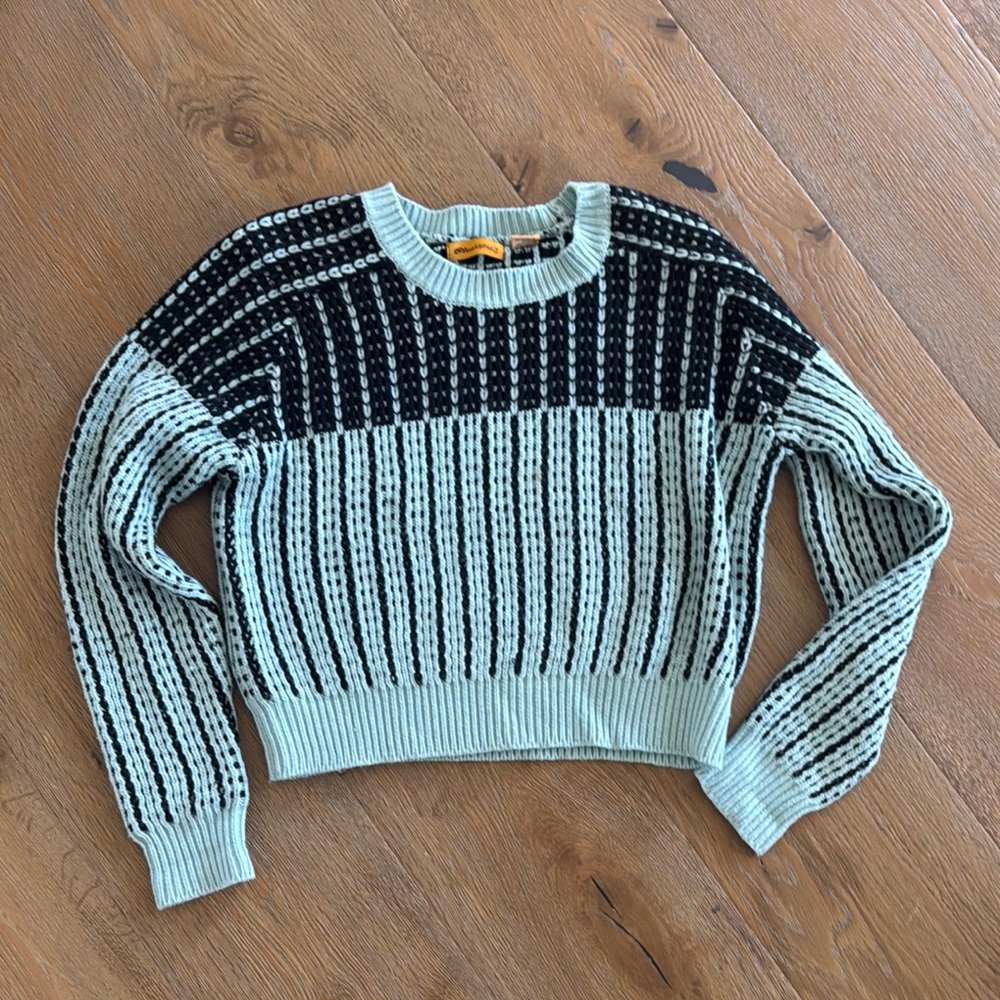 ⚡️Blue Asphalt Black and Green Crew Neck Sweater